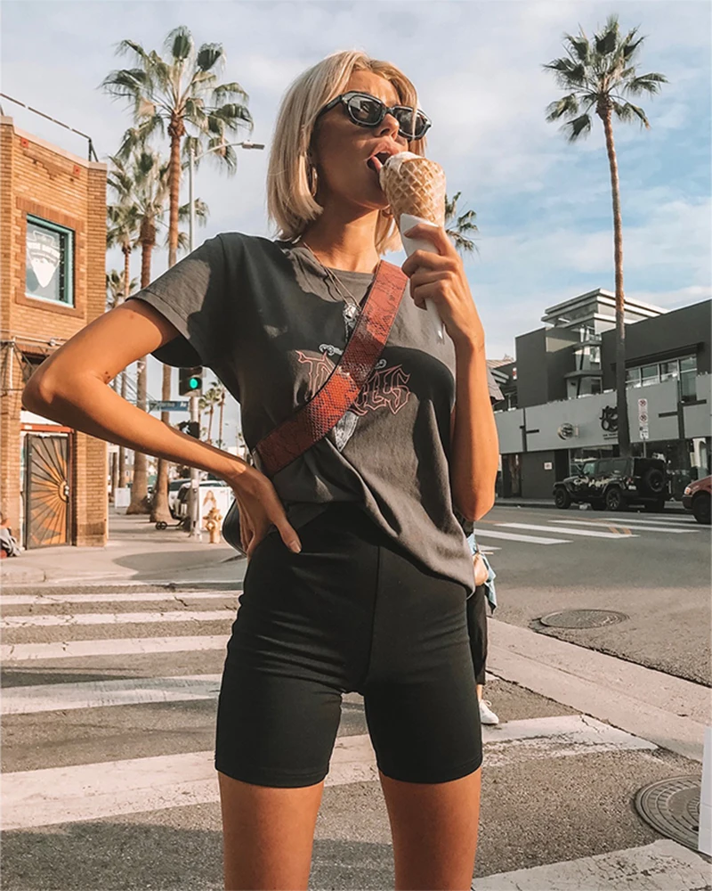 Women's High Waist Bike Shorts