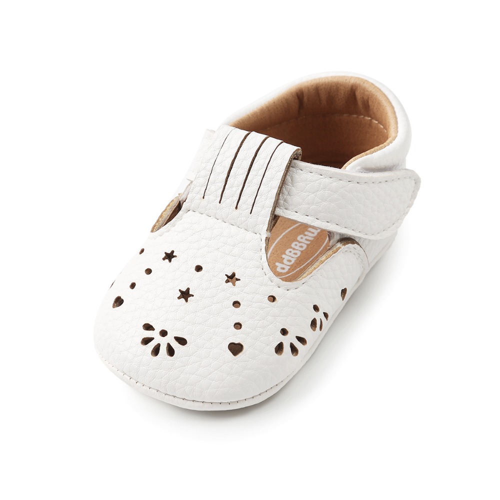 Baby Girl Shoes in White and Pink