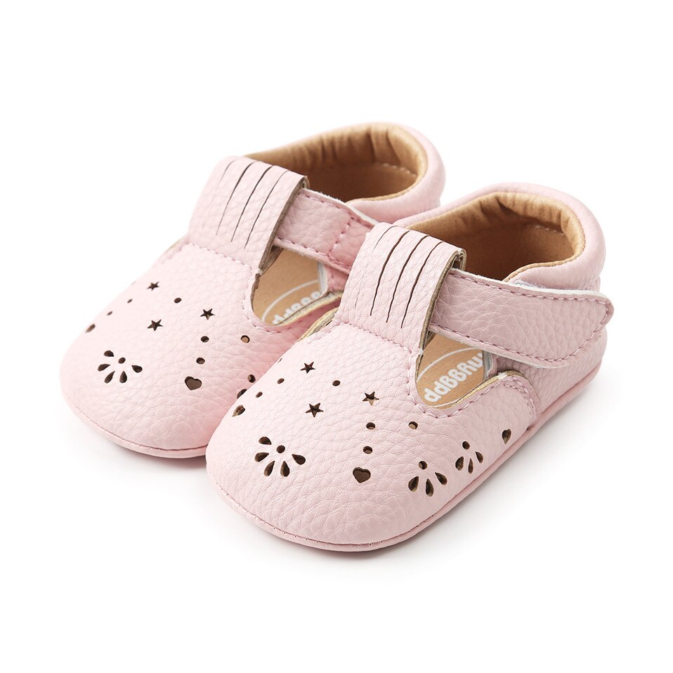 Baby Girl Shoes in White and Pink