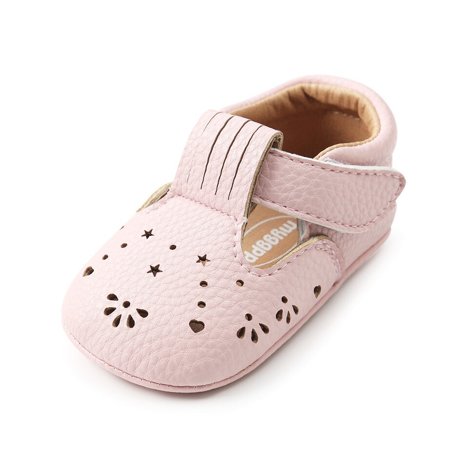 Baby Girl Shoes in White and Pink
