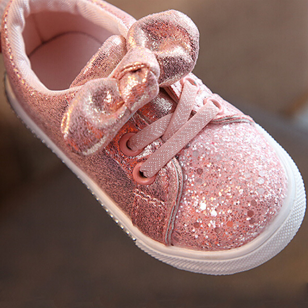 Baby Girls Sequined Sneakers