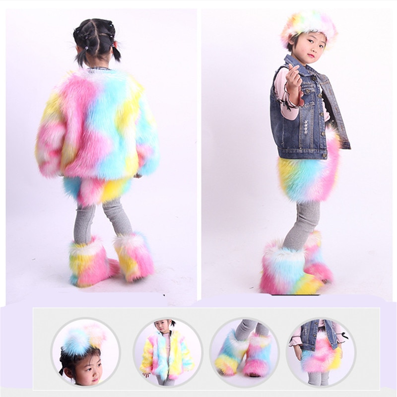 Girls Fur Snow Boots