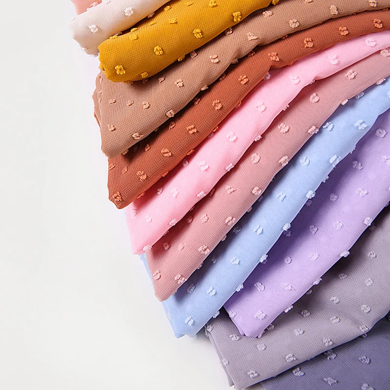 Luxuey Pom Bubble Chiffon Hijabs Scarf For Woman Long Shawl Wrap Muslim Headband Veil Jersey Hijabs 175*70cm