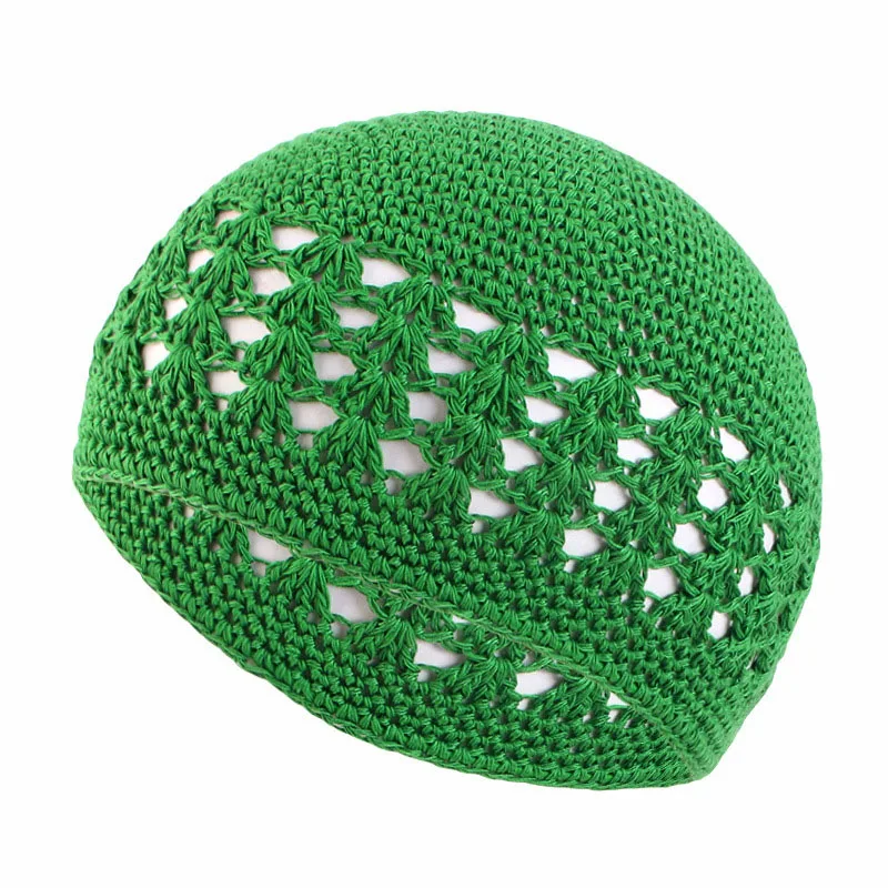 Jersey Knitted Muslim Men Kufi Prayer Hats Unisex Beanies Cap Bonnet Islamic Ramadan Jewish Kippah Homme Hat Men Wrap Headscarf