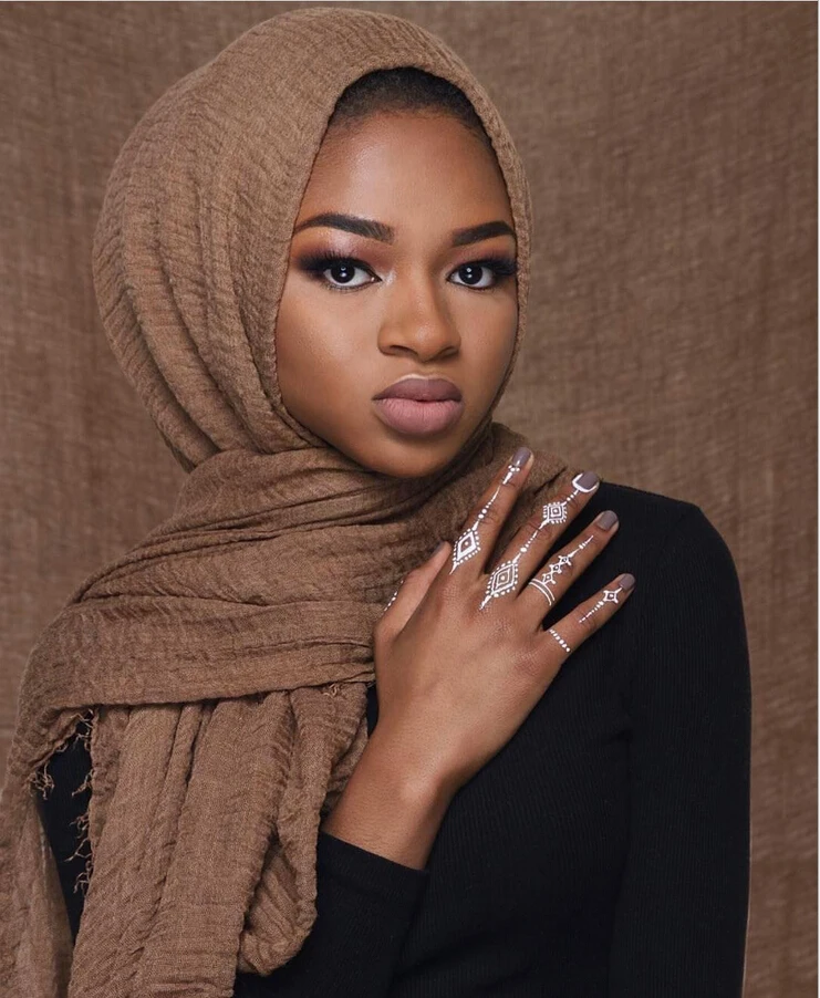 Wholesale price 70*180cm Women Muslim Crinkle Hijab Scarf Femme Musulman Soft Cotton Headscarf Islamic Hijab Shawls and Wraps