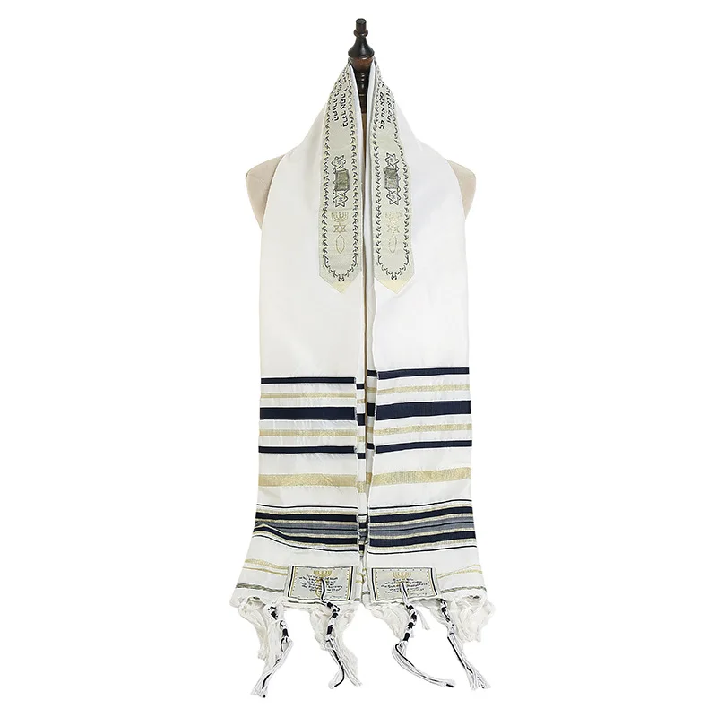 Jewish Christian Tallit Prayer Scarf Messianic Tallit Prayer Shawl By Christmas Gifts Tassel Arabic Scarves for Women Men