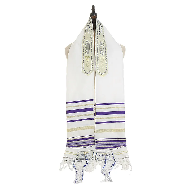 Jewish Christian Tallit Prayer Scarf Messianic Tallit Prayer Shawl By Christmas Gifts Tassel Arabic Scarves for Women Men