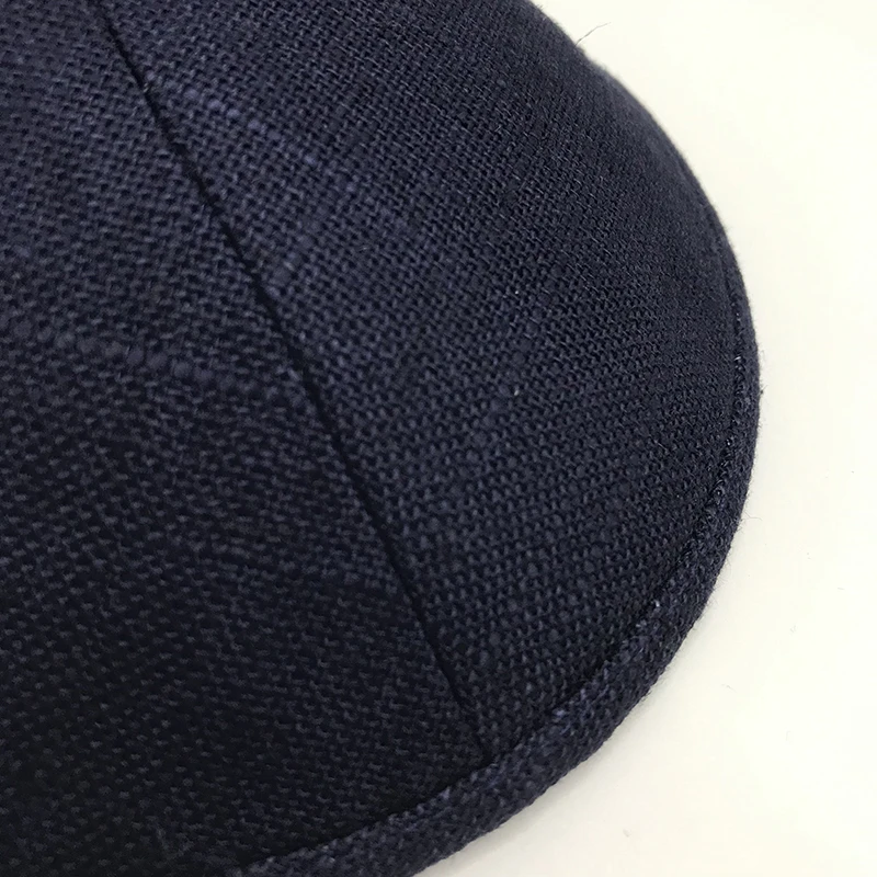 Linen Kippah for Men Jewish Kippot Skullcaps Bulk Bar/Bat Mitzvah Yamaka Hat Juadica Gift