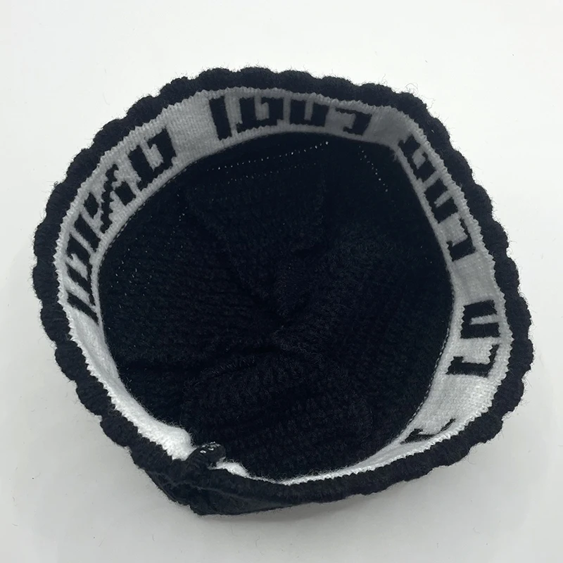 Frik Kippah Na nach nachman Kippot Knitted Kippah for Men