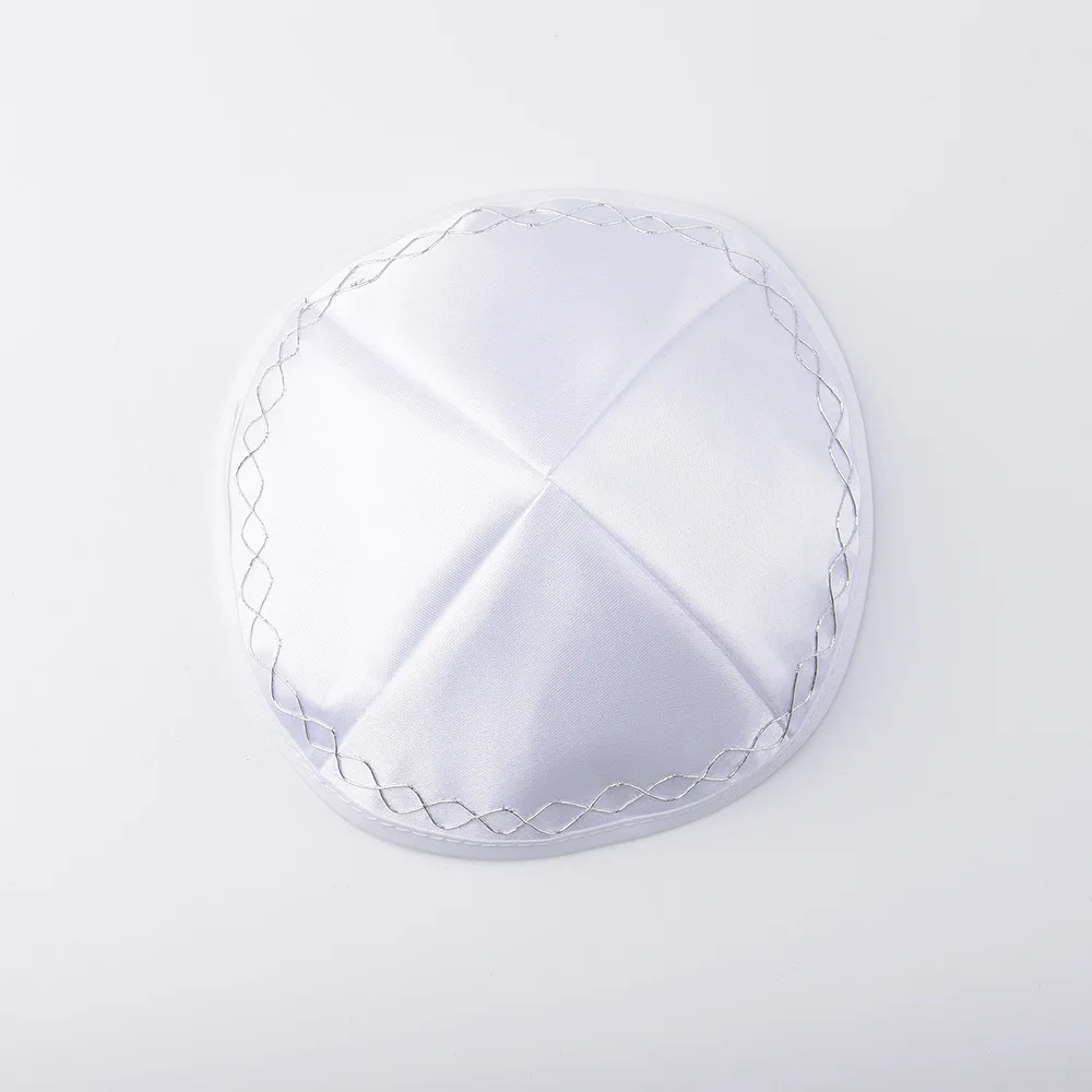 2025 New Jewish Kippah Men Cap Fashion Embroidered Yamaka Breathable Round Hat Ethnic Headwear Hat For Daily
