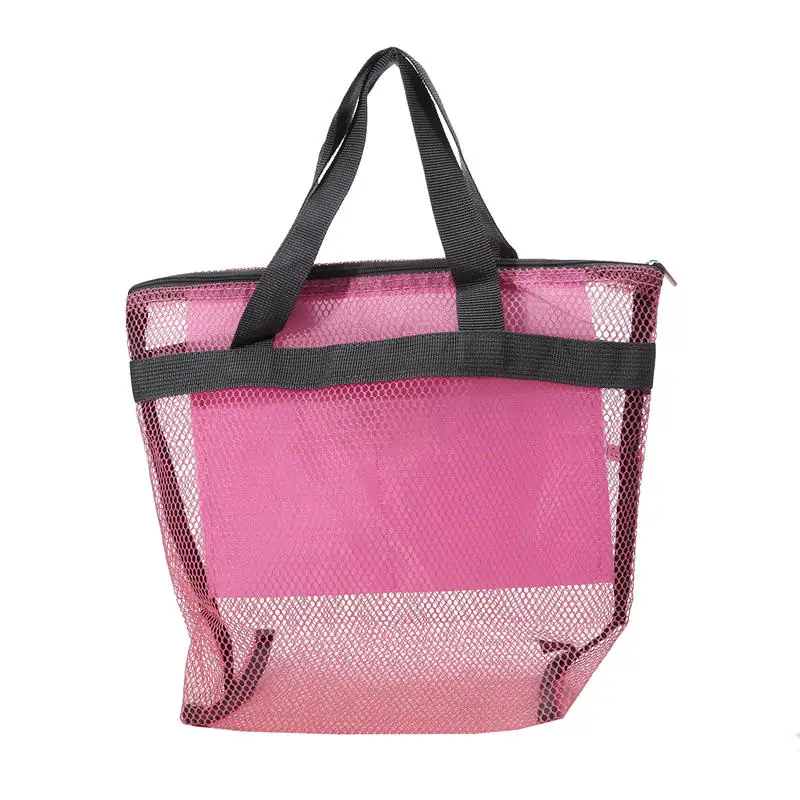 Mesh Toiletry Travel Bag Portable Handheld Makeup Organizer for Cosmetics Bathroom Essentials Lightweight Breathable Design