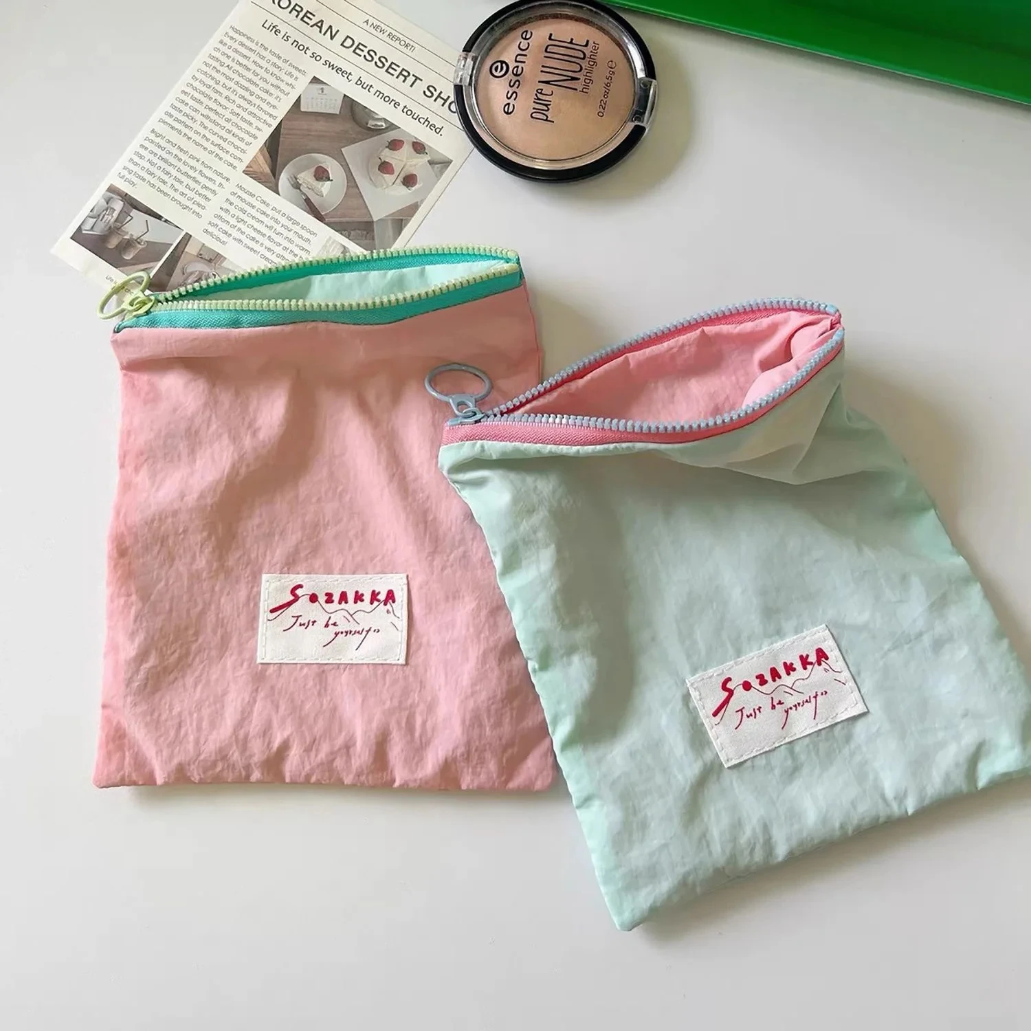 Korean Kawaii Travel Cosmetic Lipstick Coin Purse Storage Bag Cute Makeup Handbags Women Wallet Pencil Case Organizer Pouch Bags Korean Kawaii Travel Cosmetic Lipstick Coin Purse Storage Bag Cute Makeup Handbags Women Wallet Pencil Case Organizer Pouch Bags