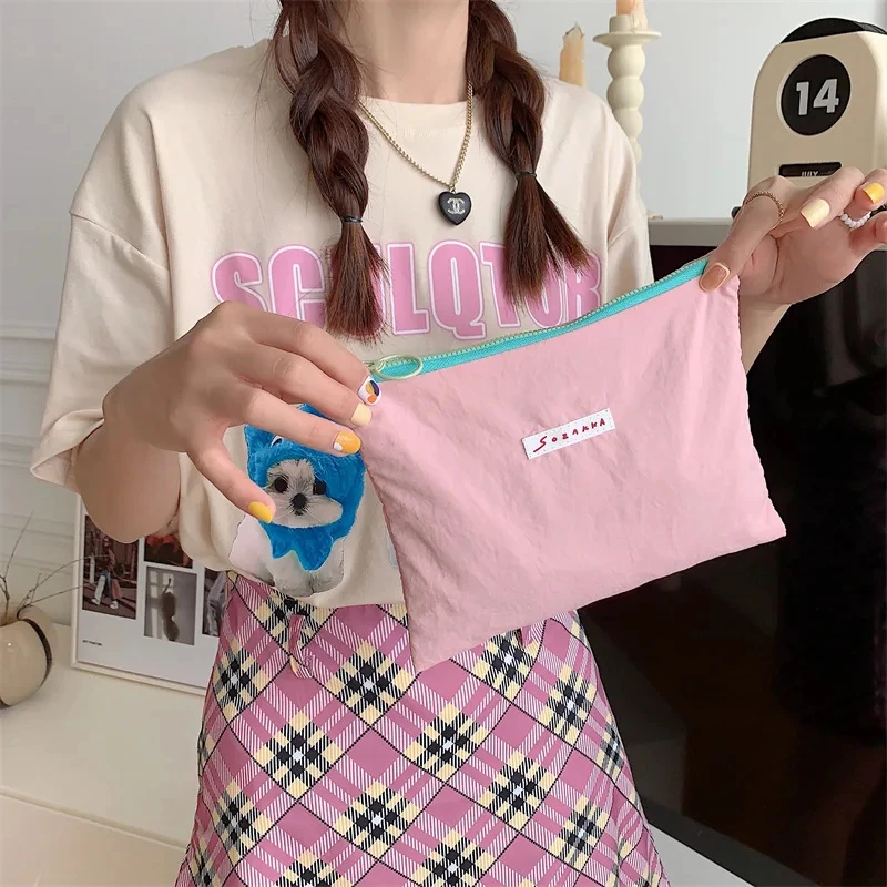 Korean Kawaii Travel Cosmetic Lipstick Coin Purse Storage Bag Cute Makeup Handbags Women Wallet Pencil Case Organizer Pouch Bags Korean Kawaii Travel Cosmetic Lipstick Coin Purse Storage Bag Cute Makeup Handbags Women Wallet Pencil Case Organizer Pouch Bags