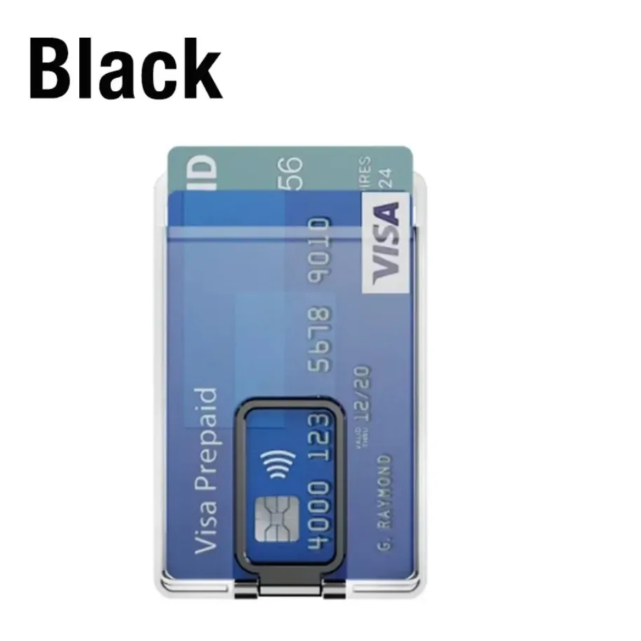 2 in 1 Magnetic Phone Card HolderCard Bracket For Magsafe iPhone 17 16 15 14 13 12 Bank Card Storage Safe Phone Shell