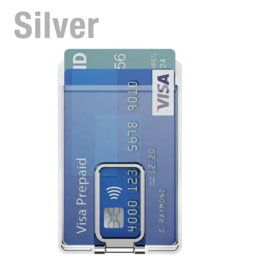 2 in 1 Magnetic Phone Card HolderCard Bracket For Magsafe iPhone 17 16 15 14 13 12 Bank Card Storage Safe Phone Shell