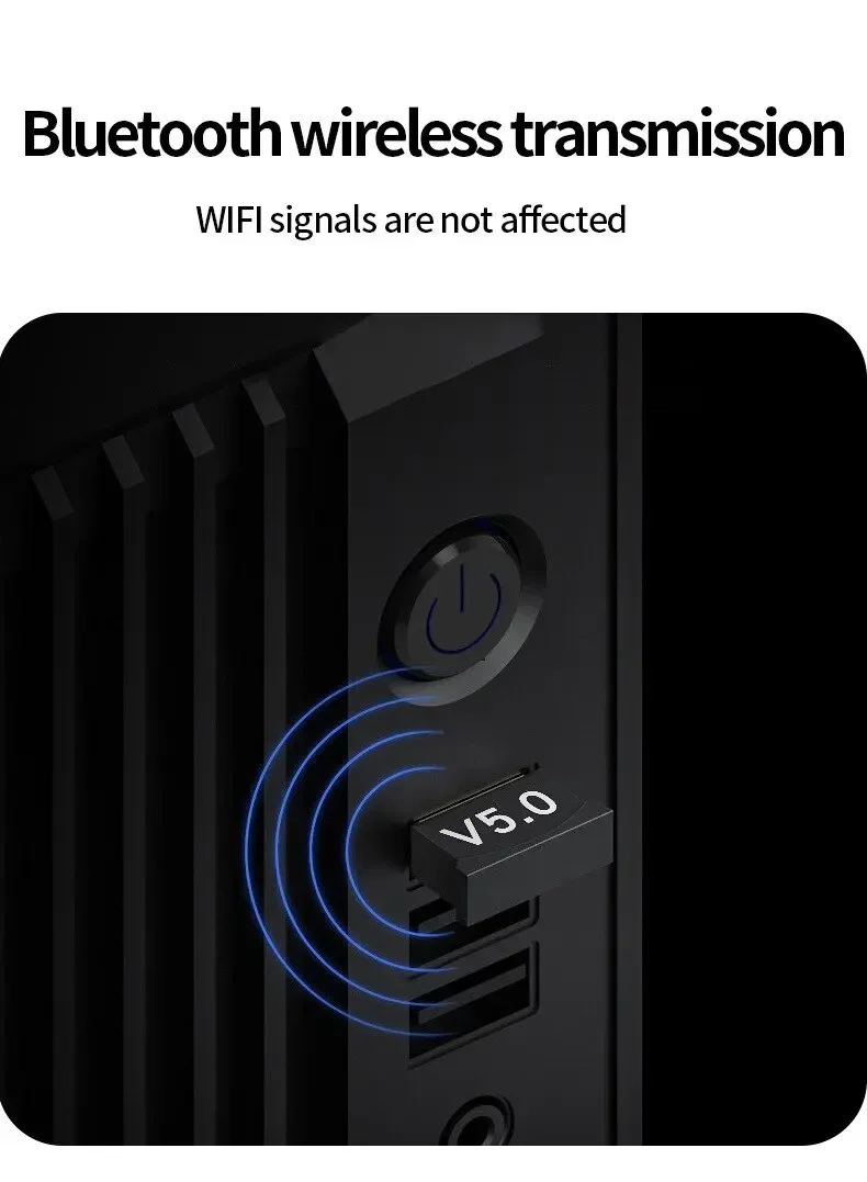 Wireless Usb Bluetooth Audio Transmitter Receiver 5.0 Removable Home Computer Desktop Bluetooth Adapter