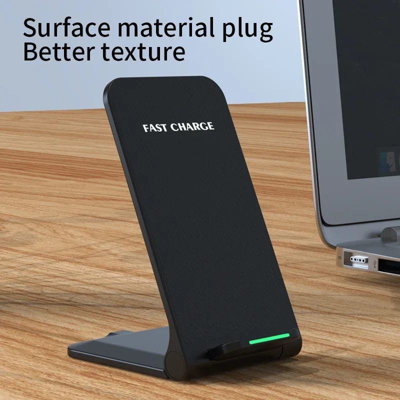 Wireless Fast Charger For iPhone 15 14 13 12 ProMax11 Stand Fast Charging Charger for Samsung Note 20/10 S21 Ultra Foldable