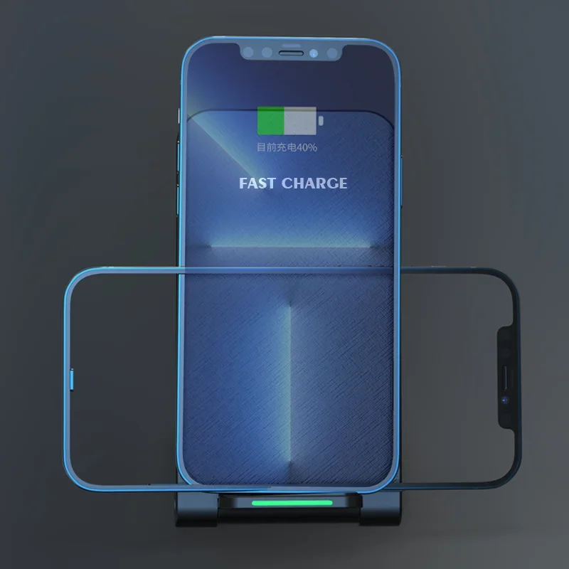 Wireless Fast Charger For iPhone 17-12 ProMax11 Stand Fast Charging Charger for Samsung Note 20/10 S21 Ultra Foldable