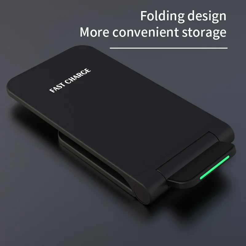 Wireless Fast Charger For iPhone 17-12 ProMax11 Stand Fast Charging Charger for Samsung Note 20/10 S21 Ultra Foldable