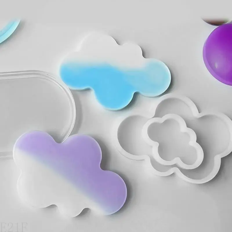 E21F 3pcs Epoxy Resin Molds Geometry Tray Silicone Mold DIY Crafts Tool