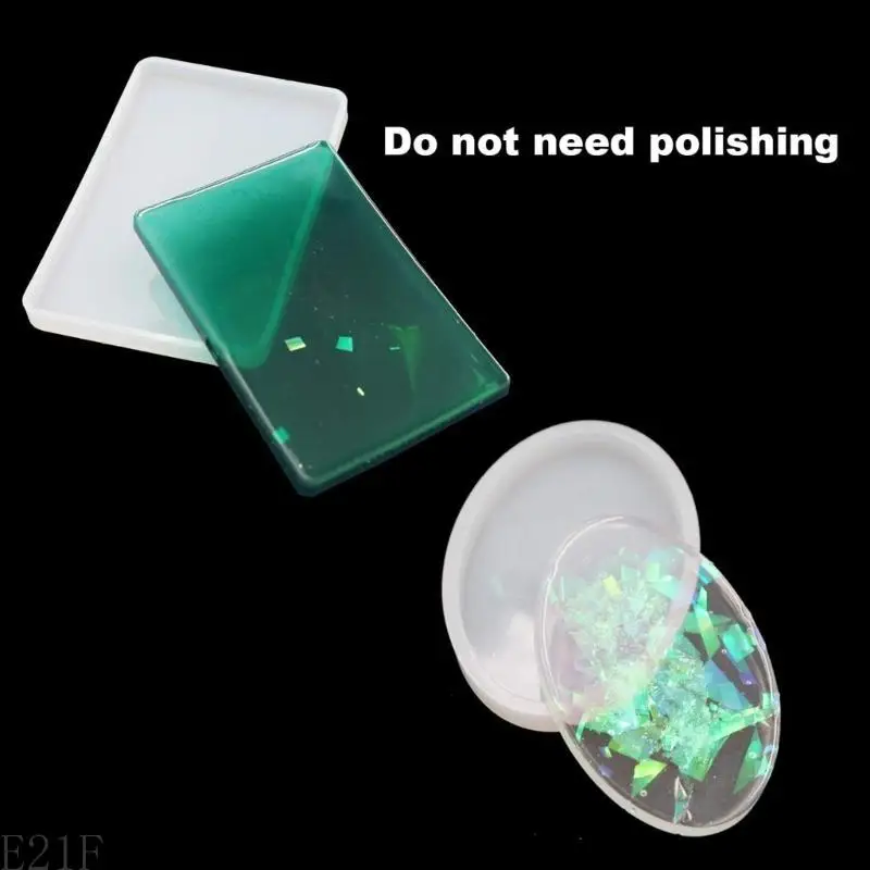 E21F 3pcs Epoxy Resin Molds Geometry Tray Silicone Mold DIY Crafts Tool