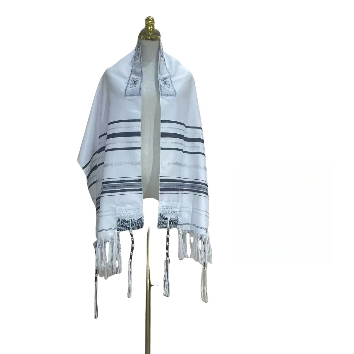 2026 New Jewish Tallit Prayer Shawl Shacharit Talis Scarf Classic Prayers Shawls  All-match Red Jewish Ethnic Wraps 50X180CM