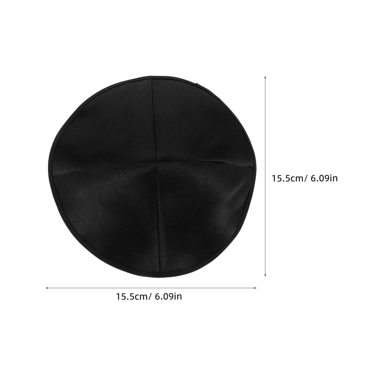 Polyester Black Jewish Hat Kippah Yarmulke Breathable Skullcap Men Prayer Festival Headwear Jewish Hat Yemenite Prayer Kippah