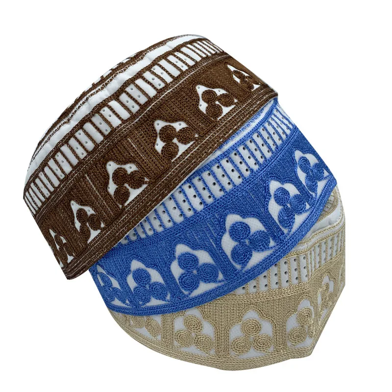 2023 New Muslim Men Prayer Hats Cotton Embroidery Saudi Arabia Islamic Hat Male Kippah Homme Jewish Cap Men Headscarf Clothing 2023 New Muslim Men Prayer Hats Cotton Embroidery Saudi Arabia Islamic Hat Male Kippah Homme Jewish Cap Men Headscarf Clothing
