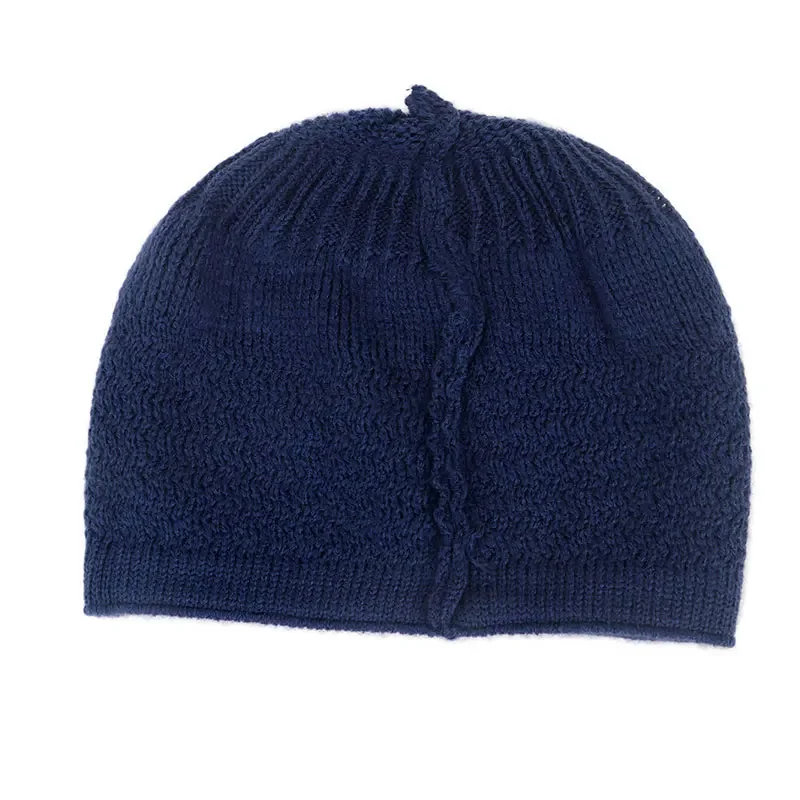 Warm Islamic Ramadan Jewish Kippah Homme Hat Unisex Beanies Cap Winter Knitted Muslim Men Prayer Hats Men's Wrap Head Caps