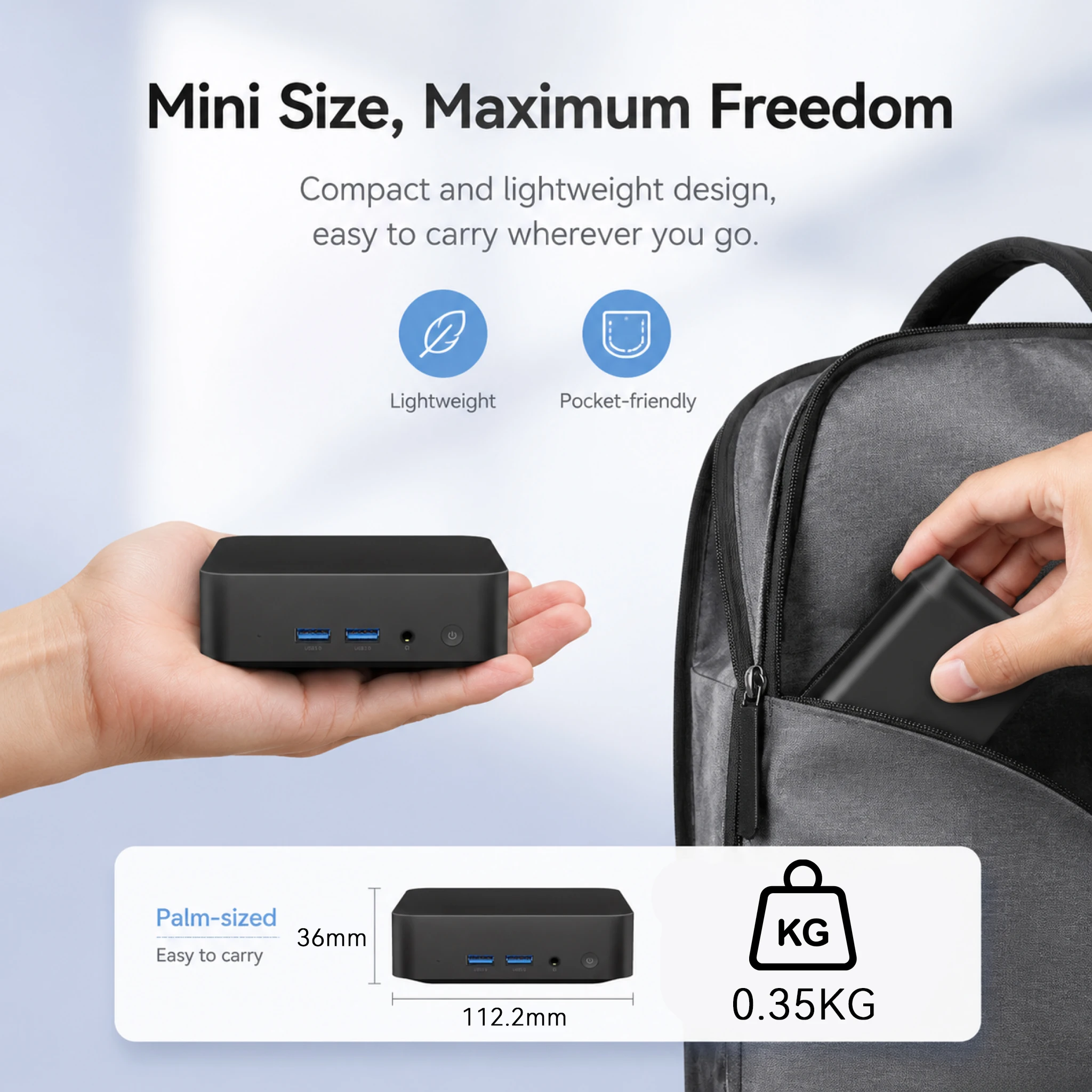 NEW Mini PC Windows 11 Pro Intel Core I9 10980HK N150 16GB 32GB RAM 1TB 2TB SSD WiFi6 Portable Gaming Computer Office PC Desktop