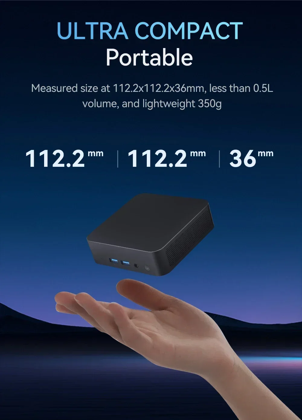 Mini PC Windows 11 Pro, Intel Core I9-10980HK, 16GB/32GB RAM, 1TB SSD, Wi-Fi 6, Bluetooth 5.2, 4K HD – Ideal for Office & Study