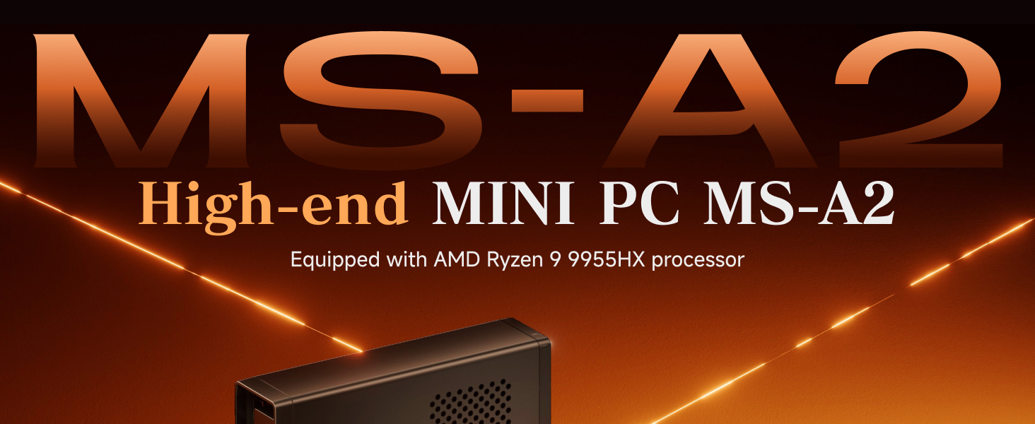 MINISFORUM MS-A2 Mini PC Gamer AMD Ryzen 9 9955HX 8945HX 2x10G SFP 2x2.5G LAN NAS Computer Workstation Homelab Server Windows 11