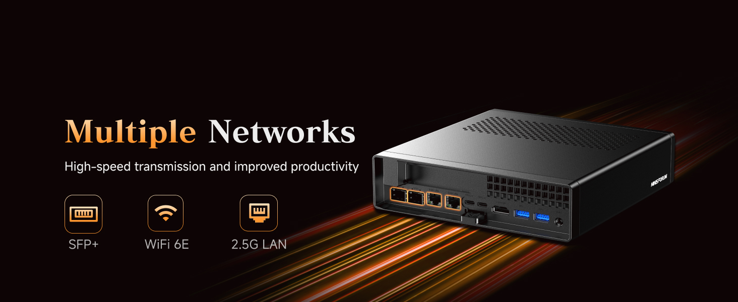 MINISFORUM MS-A2 Mini PC Gamer AMD Ryzen 9 9955HX 8945HX 2x10G SFP 2x2.5G LAN NAS Computer Workstation Homelab Server Windows 11