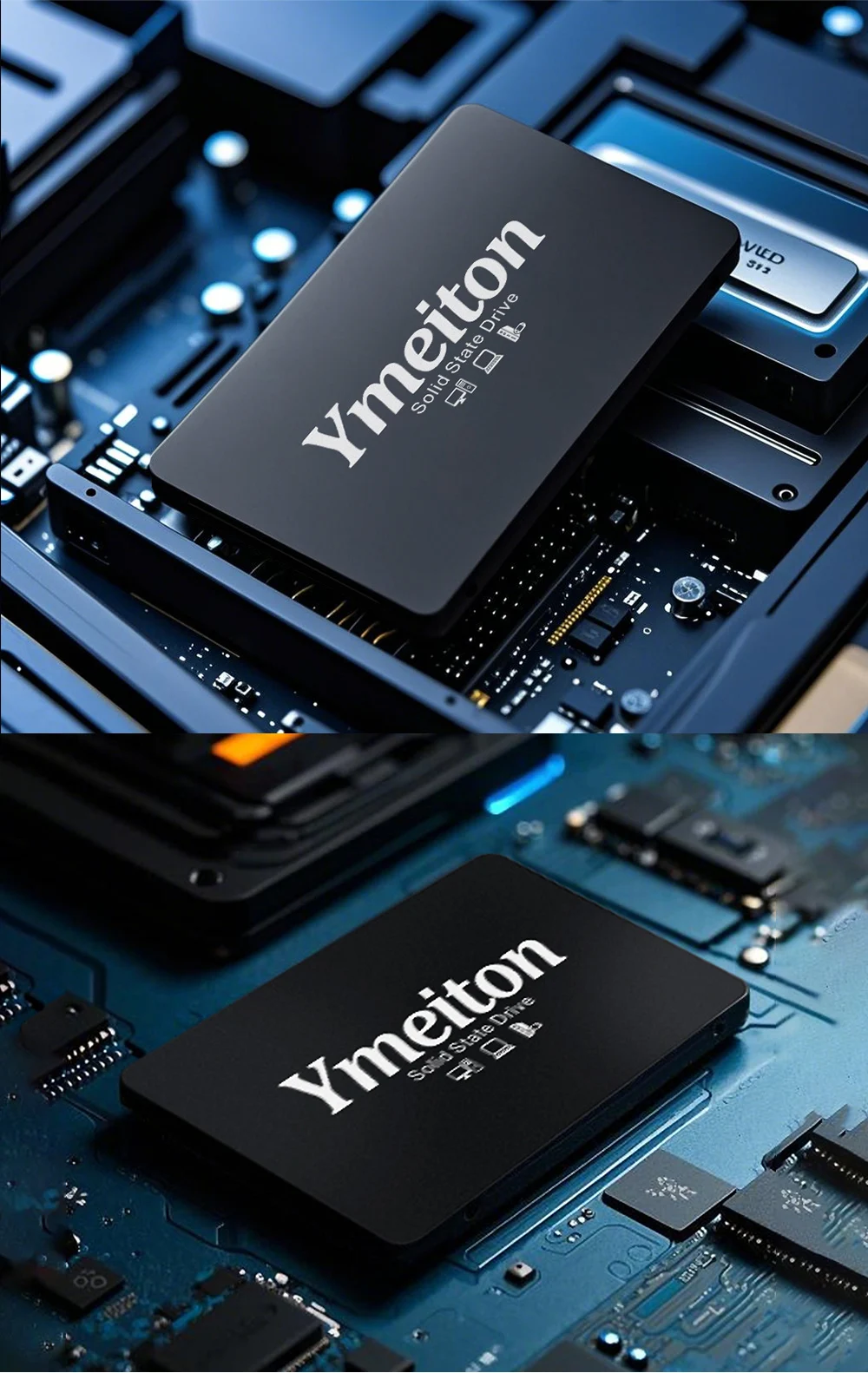 Ymeiton 2-10PCS SSD Custom 120GB 240GB 480GB 960GB Internal Sata3 Solid State Drive 2.5 128GB 256GB 512GB 1TB SSD for PC Laptop