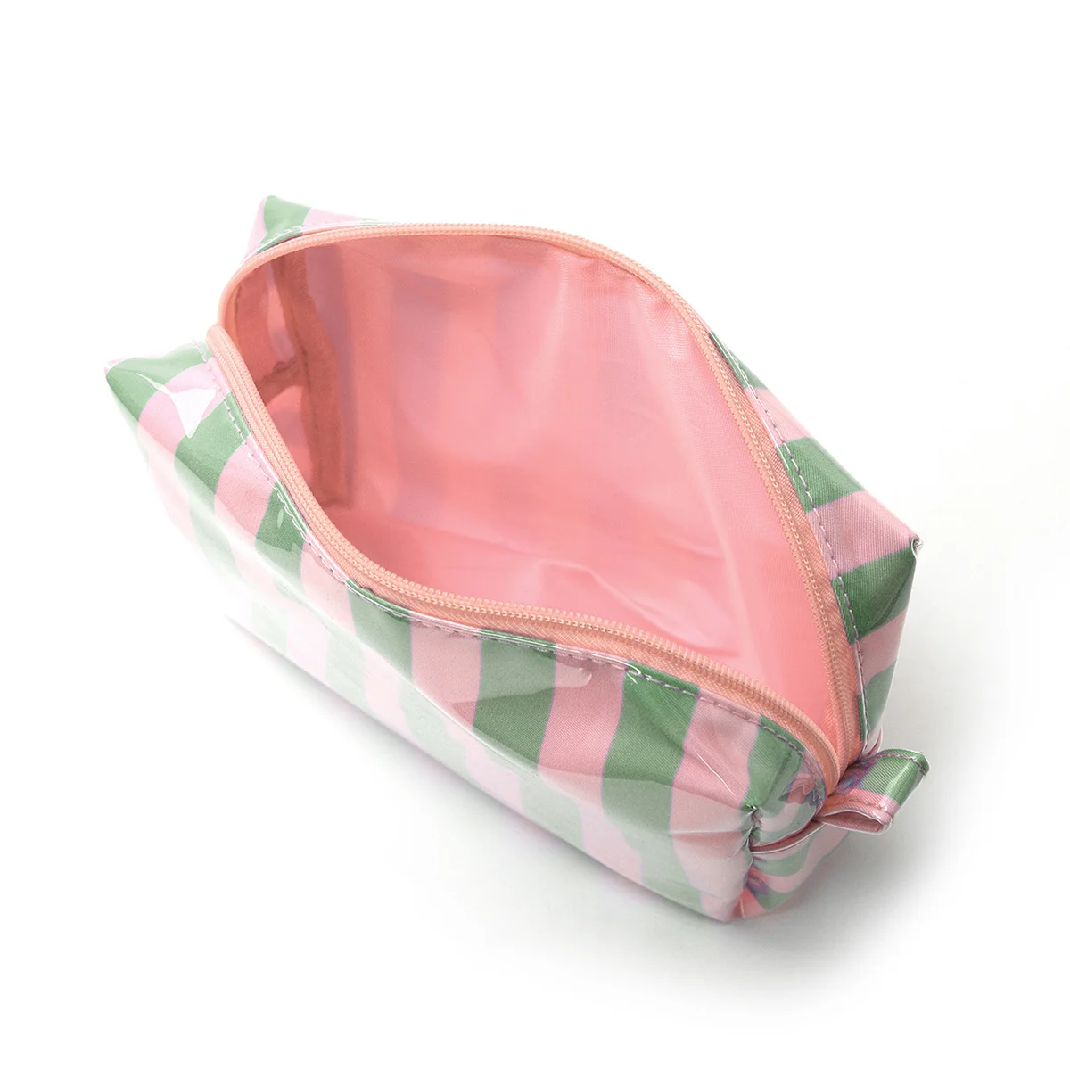 Large-capacity color-blocked makeup bag, striped storage bag, high-appearance travel portable cosmetic storage bag