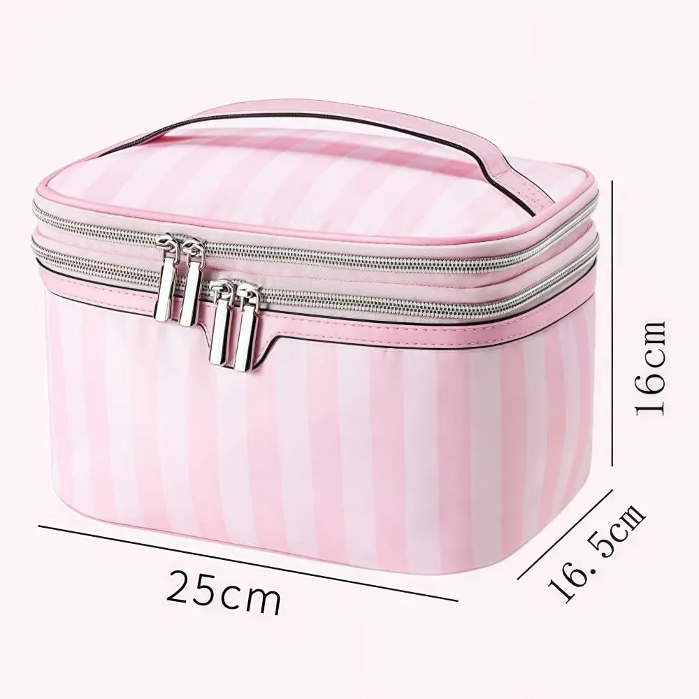 Large Capacity Handheld Makeup Bag Portable Oxford Cloth Cosmetic Storage Bag Minimalist Style Travel Design Wash Bags