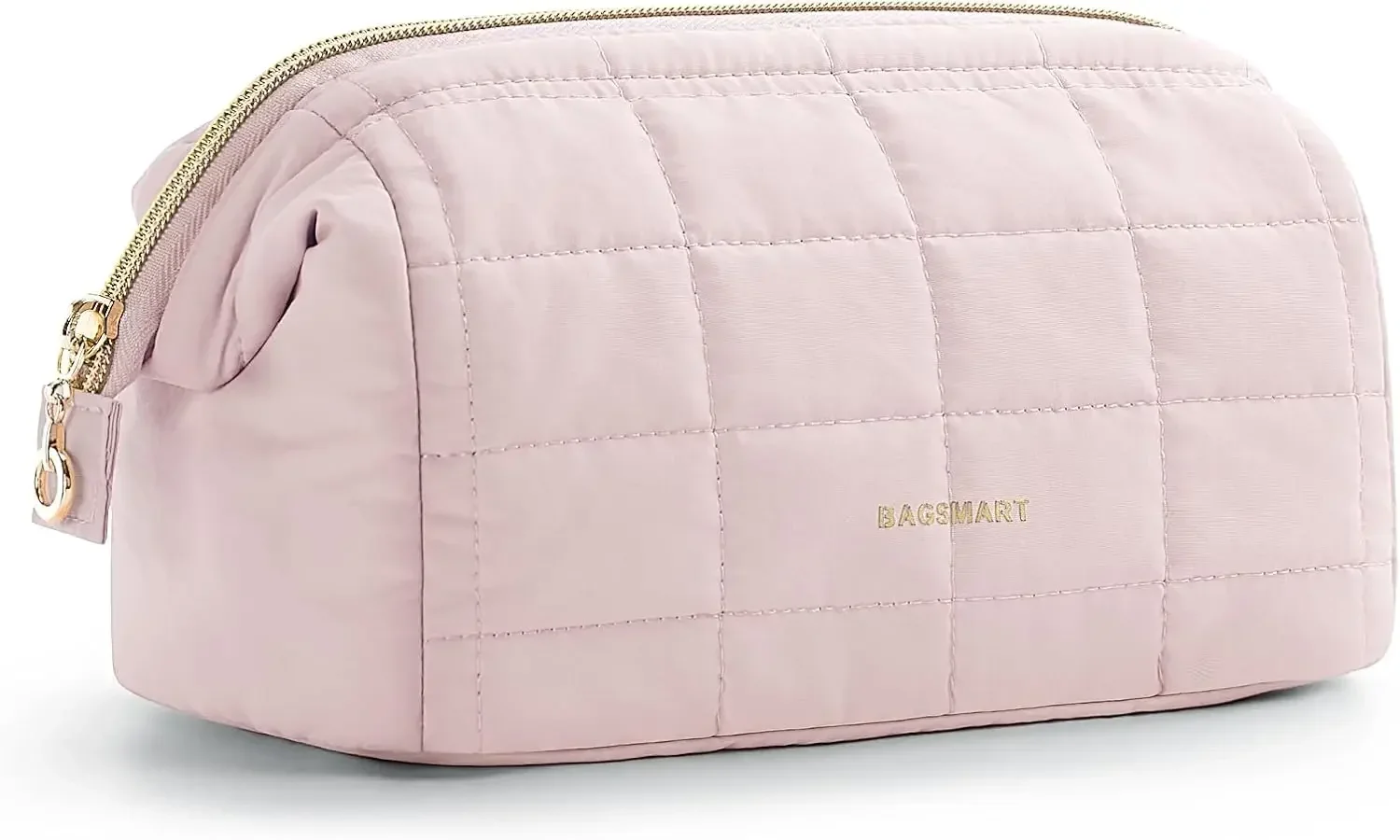 Makeup Bag Travel Toiletry Bag Puffy Padded Make Up Bags Wide Open Pouch Purse Travel Essentials Toiletries Accessories Brushes