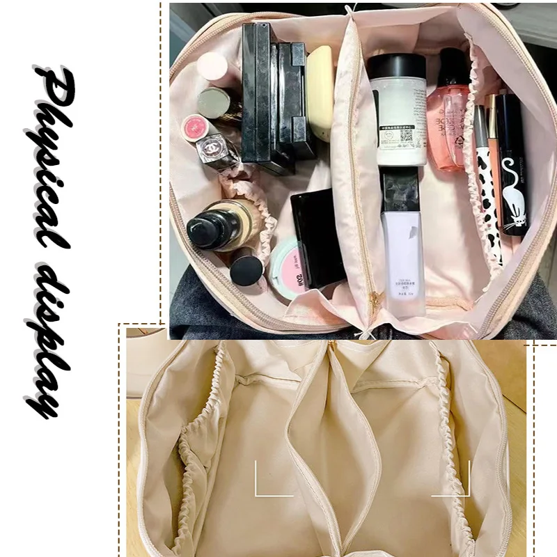 New Arrival Large Capacity Makeup Bag for Women, Perfect for Daily Storage and Travel, Simple and Elegant Design Travel Bags