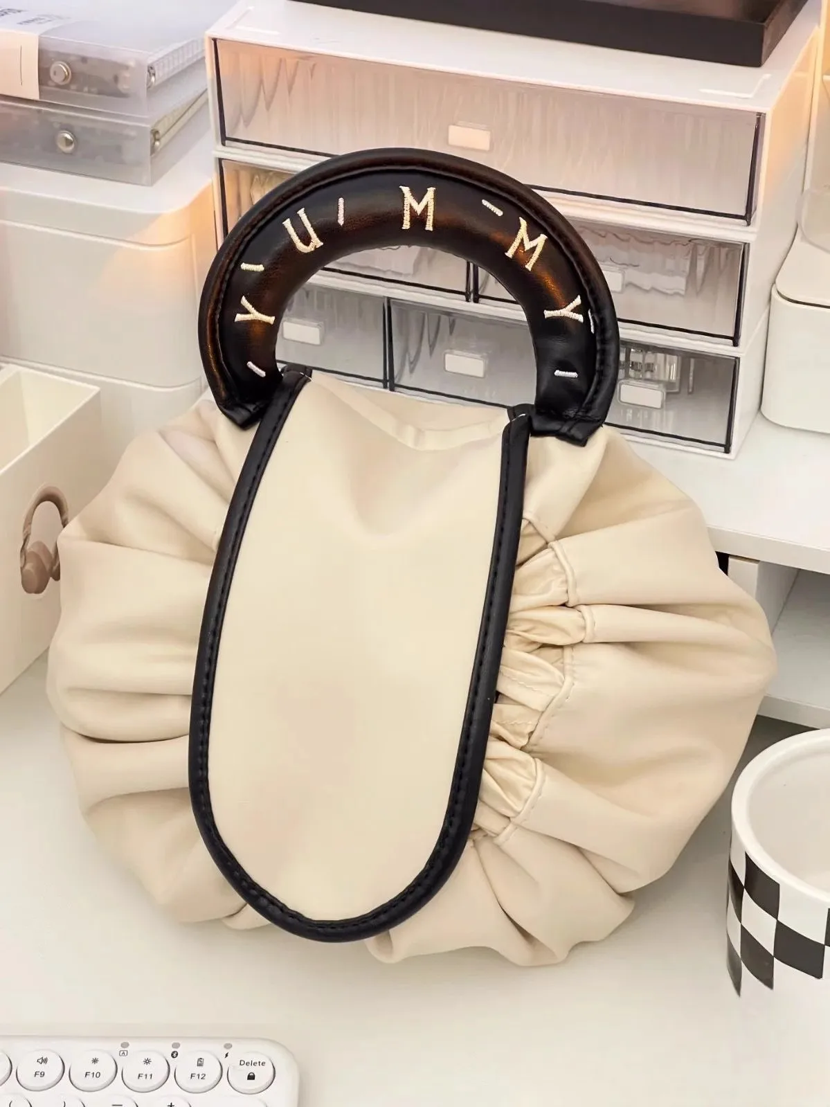 Large Capacity Travel Storage Bag Draw Rope Cosmetic Pouch Cosmetics Makeup Organizer Bags Women's Special Purpose Luggage