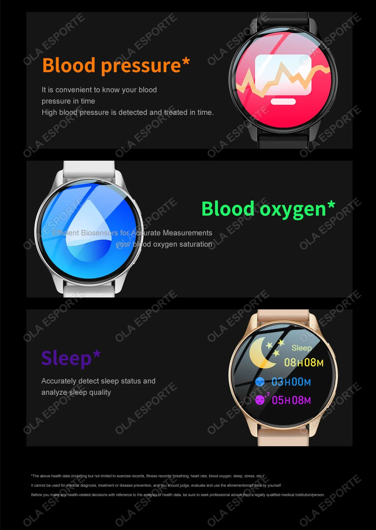 New Smart Watch For Men Women Bluetooth Call Heart Rate Blood Oxygen Sleep Monitor Waterproof 100+ Sports Modes Smartwatch HT30