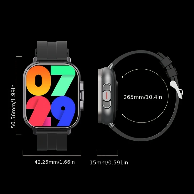 2-In-1 Smartwatch with Wireless Earbuds, Ultra HD Display, Sedentary Reminder, Wallpaper, Weather Updates - USB Charging, Multifunctional Wearable, Compatible with Iphone And Android, Perfect Holiday Gift for Men/Women/Friends/Lovers/Parents