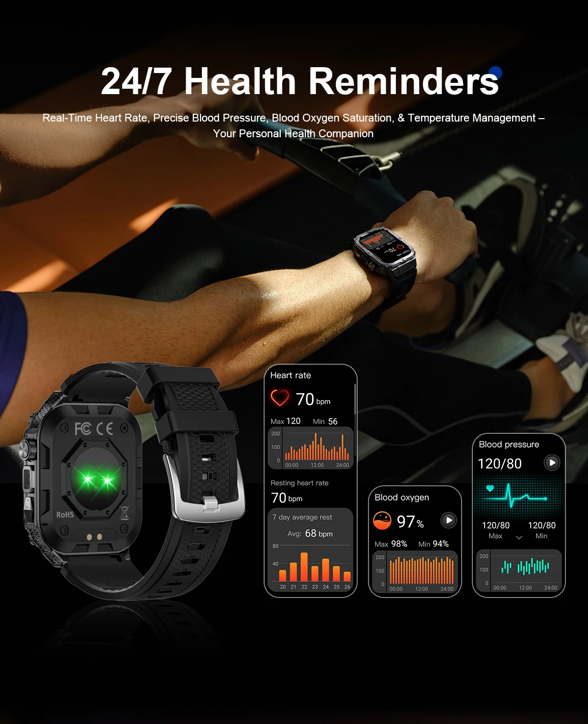 2026 New Men's Outdoor Fitness Smart Watch with Flashlight Multi-Functional Reminder 3D Dynamic Dial Sports Trajectory Tracker 2026 New Men's Outdoor Fitness Smart Watch with Flashlight Multi-Functional Reminder 3D Dynamic Dial Sports Trajectory Tracker