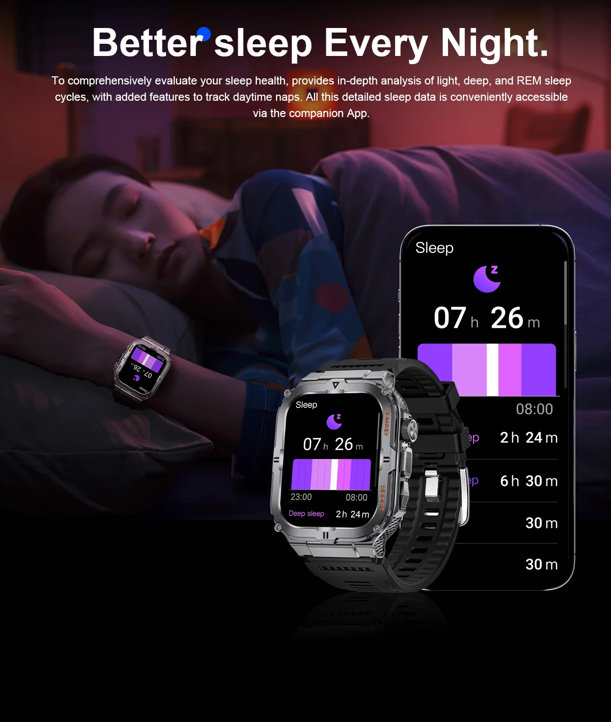 2026 New Men's Outdoor Fitness Smart Watch with Flashlight Multi-Functional Reminder 3D Dynamic Dial Sports Trajectory Tracker 2026 New Men's Outdoor Fitness Smart Watch with Flashlight Multi-Functional Reminder 3D Dynamic Dial Sports Trajectory Tracker