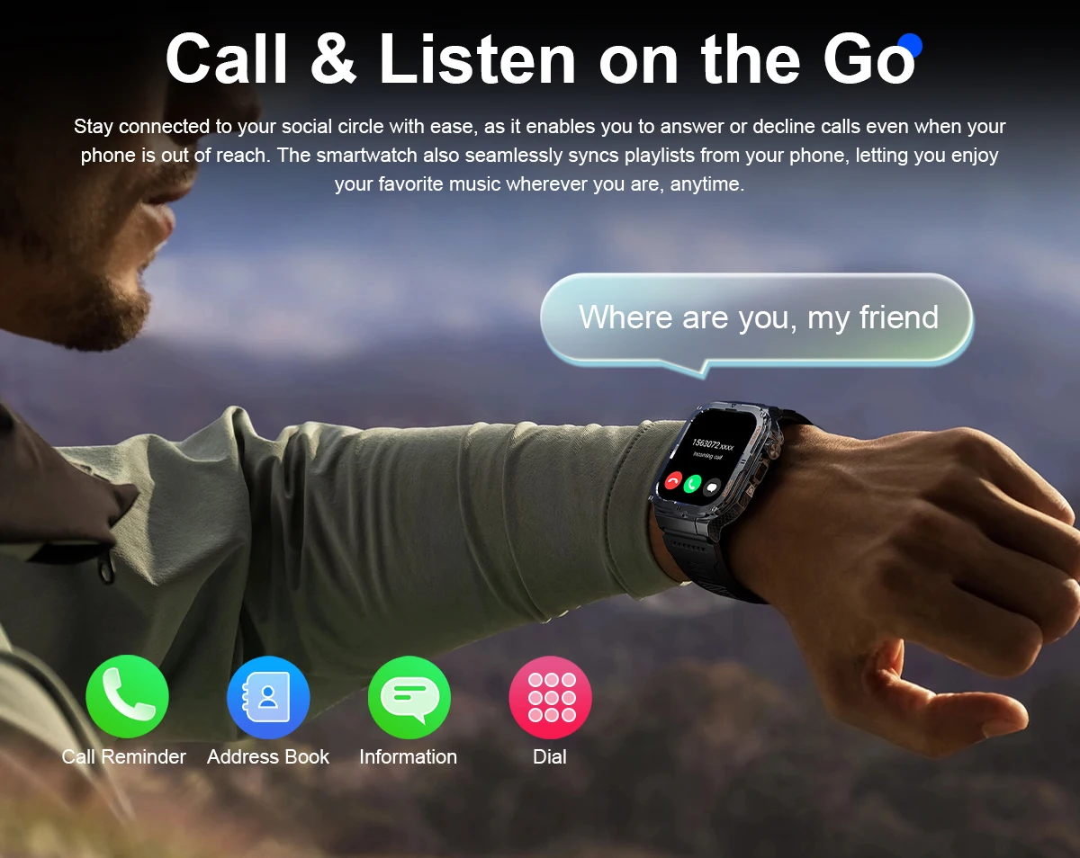 2026 New Men's Outdoor Fitness Smart Watch with Flashlight Multi-Functional Reminder 3D Dynamic Dial Sports Trajectory Tracker 2026 New Men's Outdoor Fitness Smart Watch with Flashlight Multi-Functional Reminder 3D Dynamic Dial Sports Trajectory Tracker