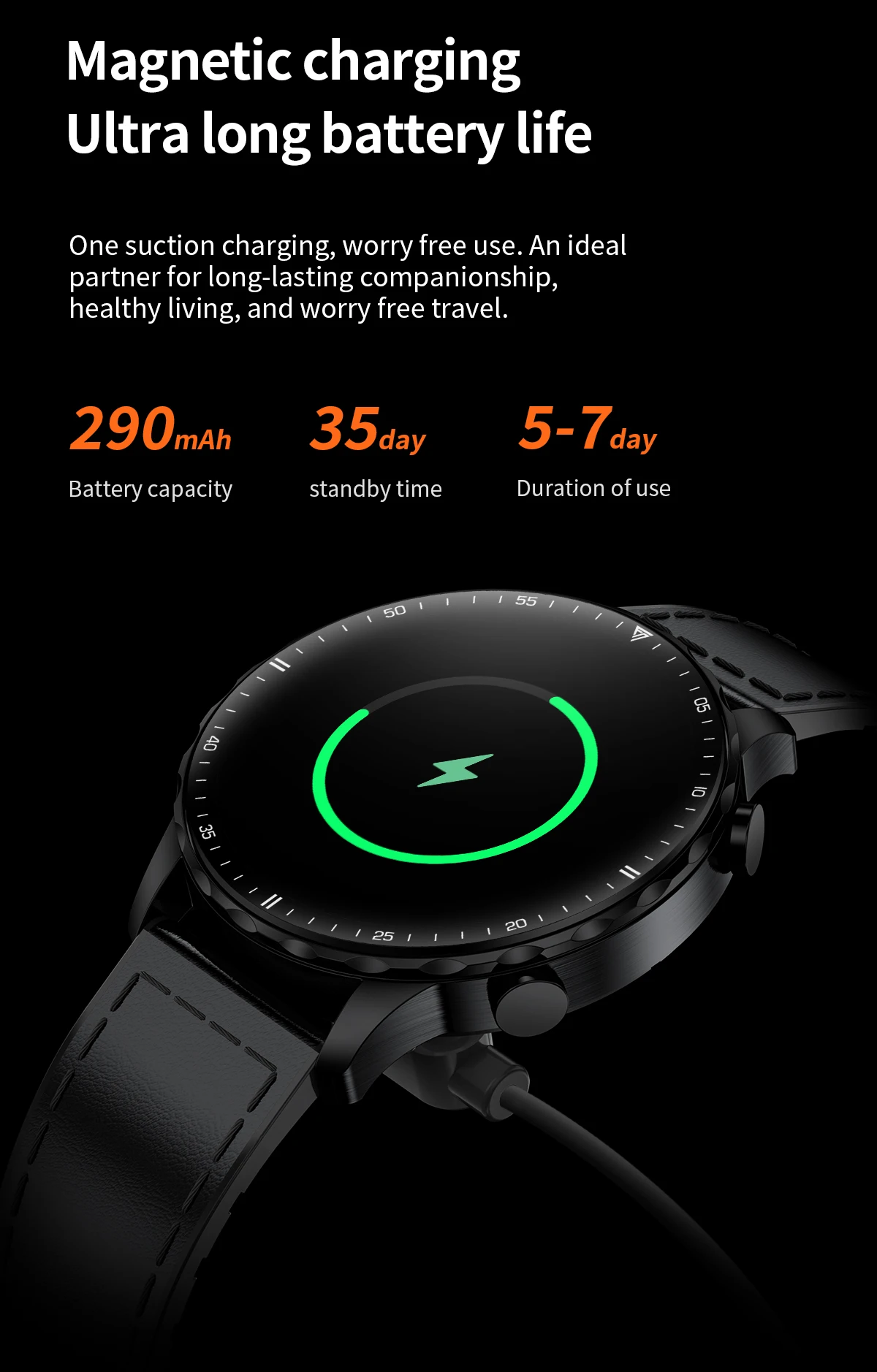 LIGE 2026 New Outdoor Sports Smart Watch Men 1.85“ HD Screen Heart Rate Bluetooth Call IP68 Waterproof Business Smartwatch Men