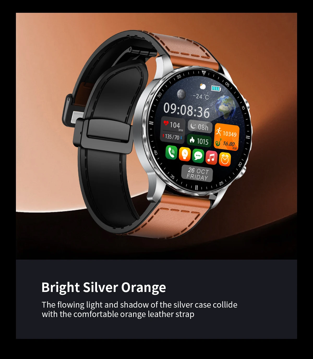 LIGE 2026 New Outdoor Sports Smart Watch Men 1.85“ HD Screen Heart Rate Bluetooth Call IP68 Waterproof Business Smartwatch Men