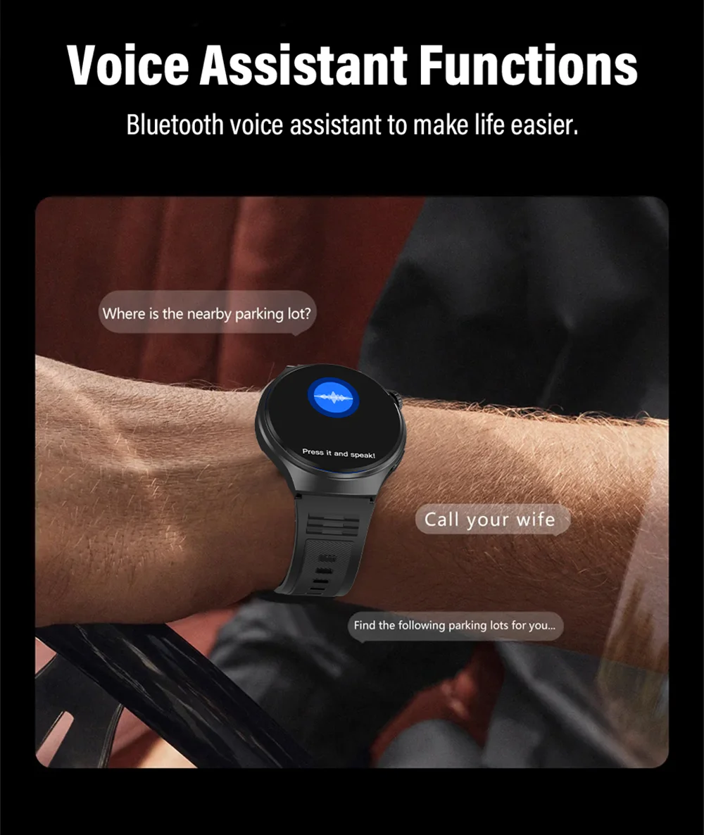 2026 Smart Watch For Men 100+Sport Modes HD Touch Screen Photos Control DIY Dial Smartwatch 5ATM Waterproof For ios android HT30