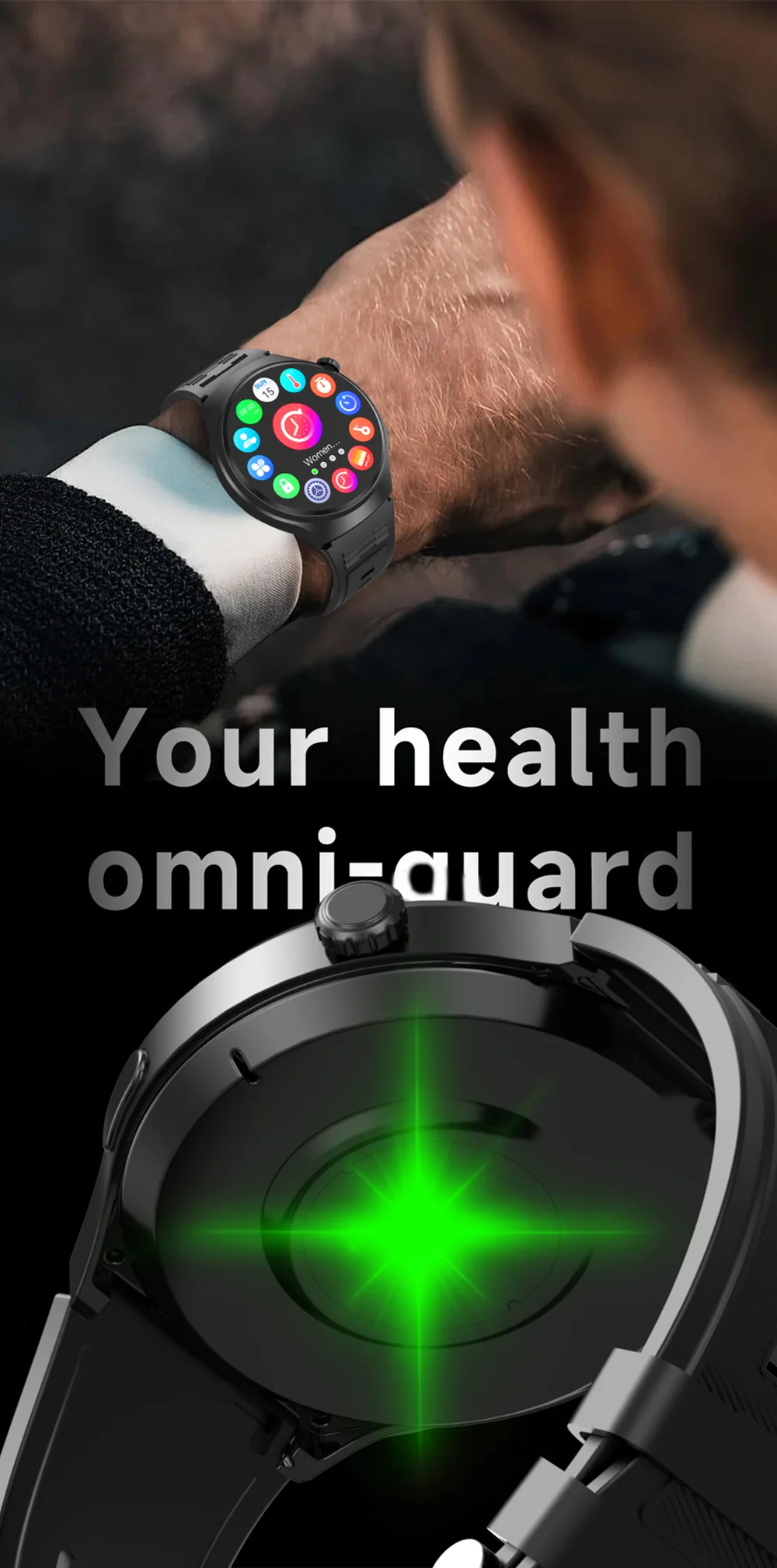 2026 Smart Watch For Men 100+Sport Modes HD Touch Screen Photos Control DIY Dial Smartwatch 5ATM Waterproof For ios android HT30