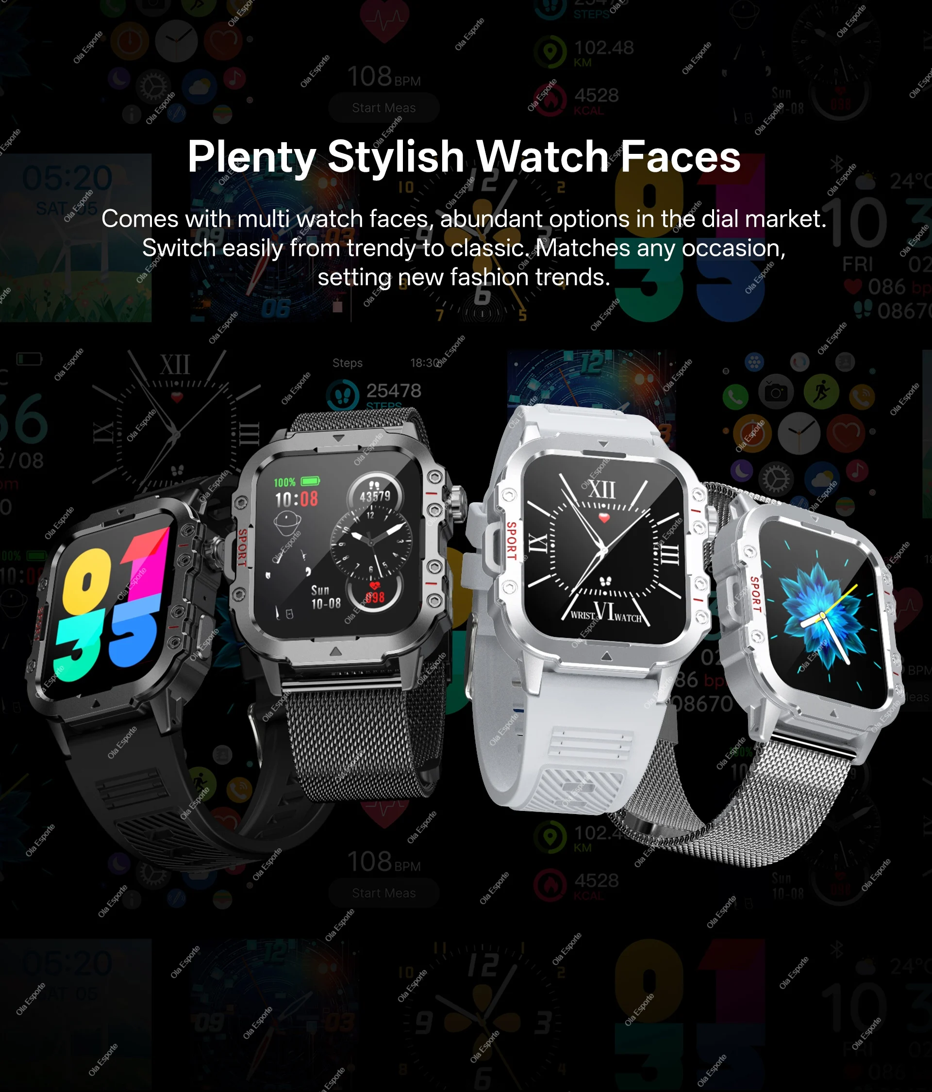 2026 Military Outdoor Smart Watch Men's GPS Flashlight Bluetooth Call 2.01