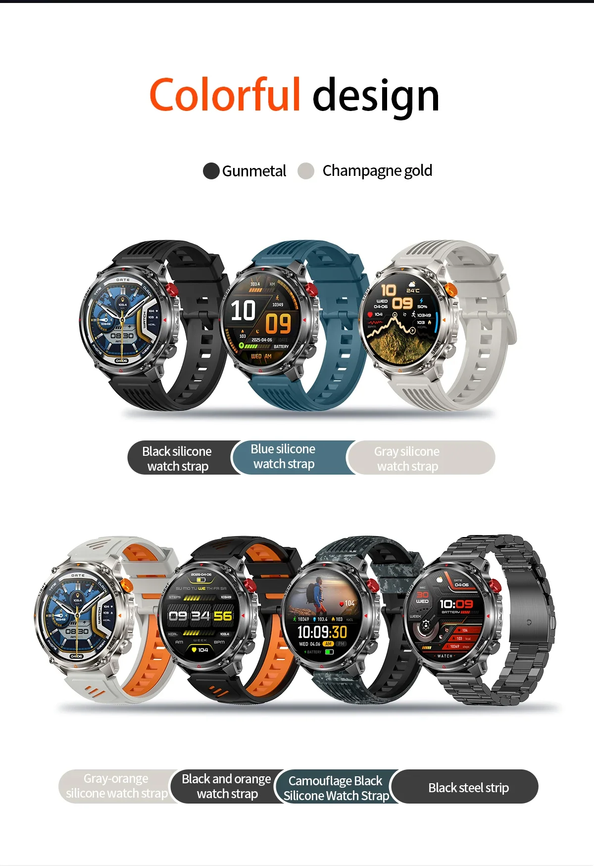2026New Outdoor Military Men T-RX Smart Watch 1100mAh Large Battery Compass IP68 Waterproof Flashlight Sports BT Call Smartwatch